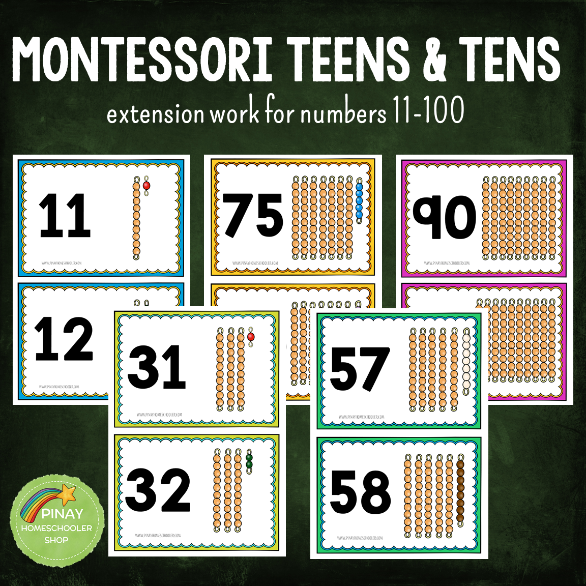 Montessori Teens and Tens Extension Work