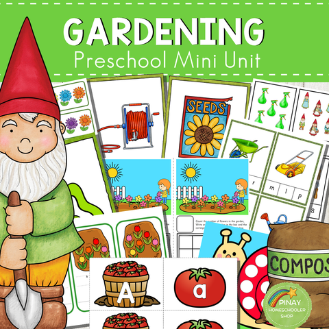 Gardening Themed Preschool Kindergarten Mini Unit
