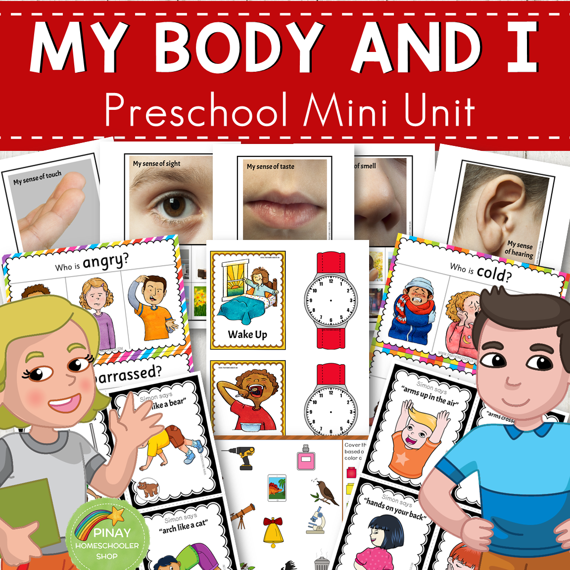 My Body and I Preschool Mini Unit