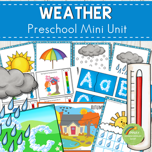 Weather Themed Preschool Mini Unit Activities