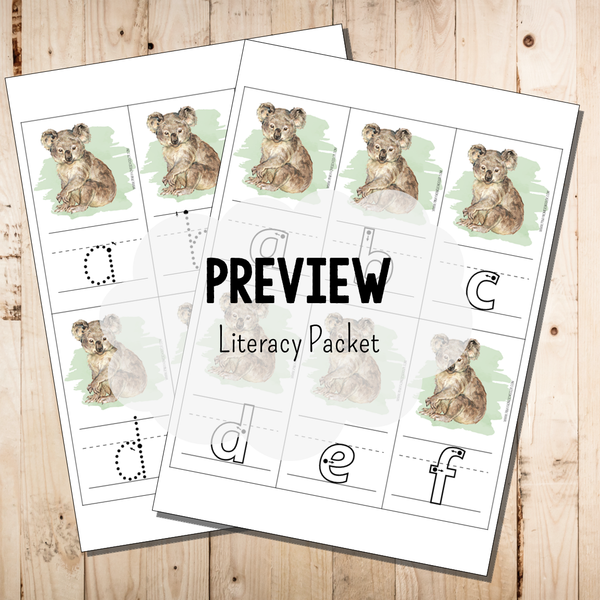 Oceania Australia Animals Literacy Packet