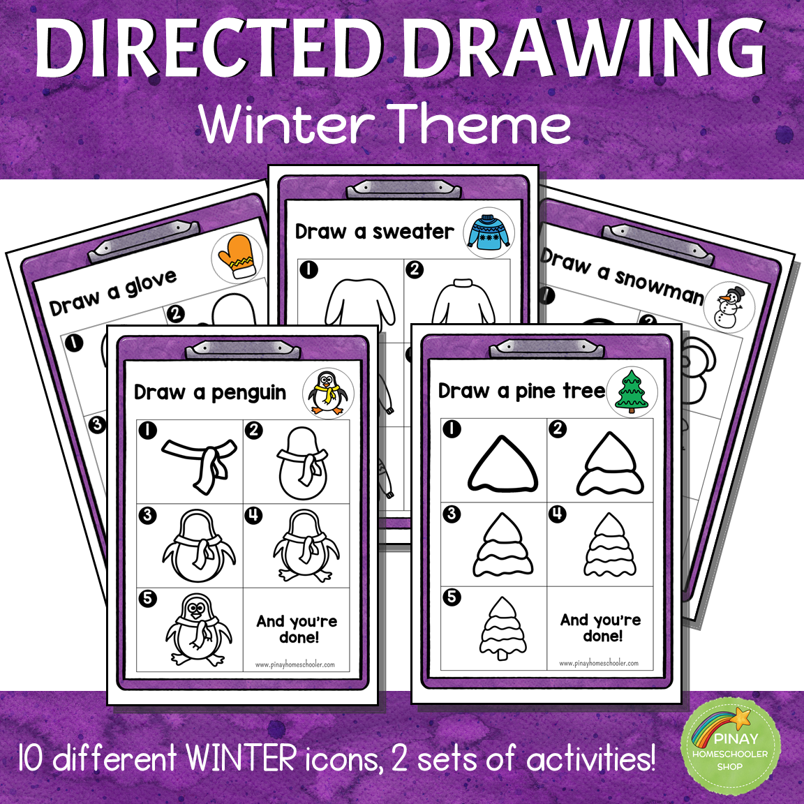 Seasons Directed Drawing BUNDLE