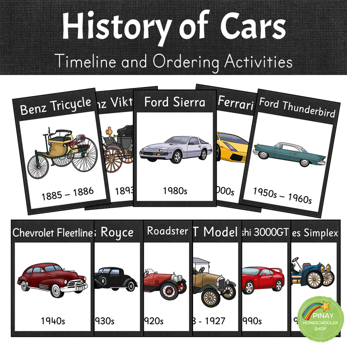 History Of Cars Timeline And Ordering Activities Pinay Homeschooler history-of-cars-timeline-and-ordering-activities-pinay-homeschooler