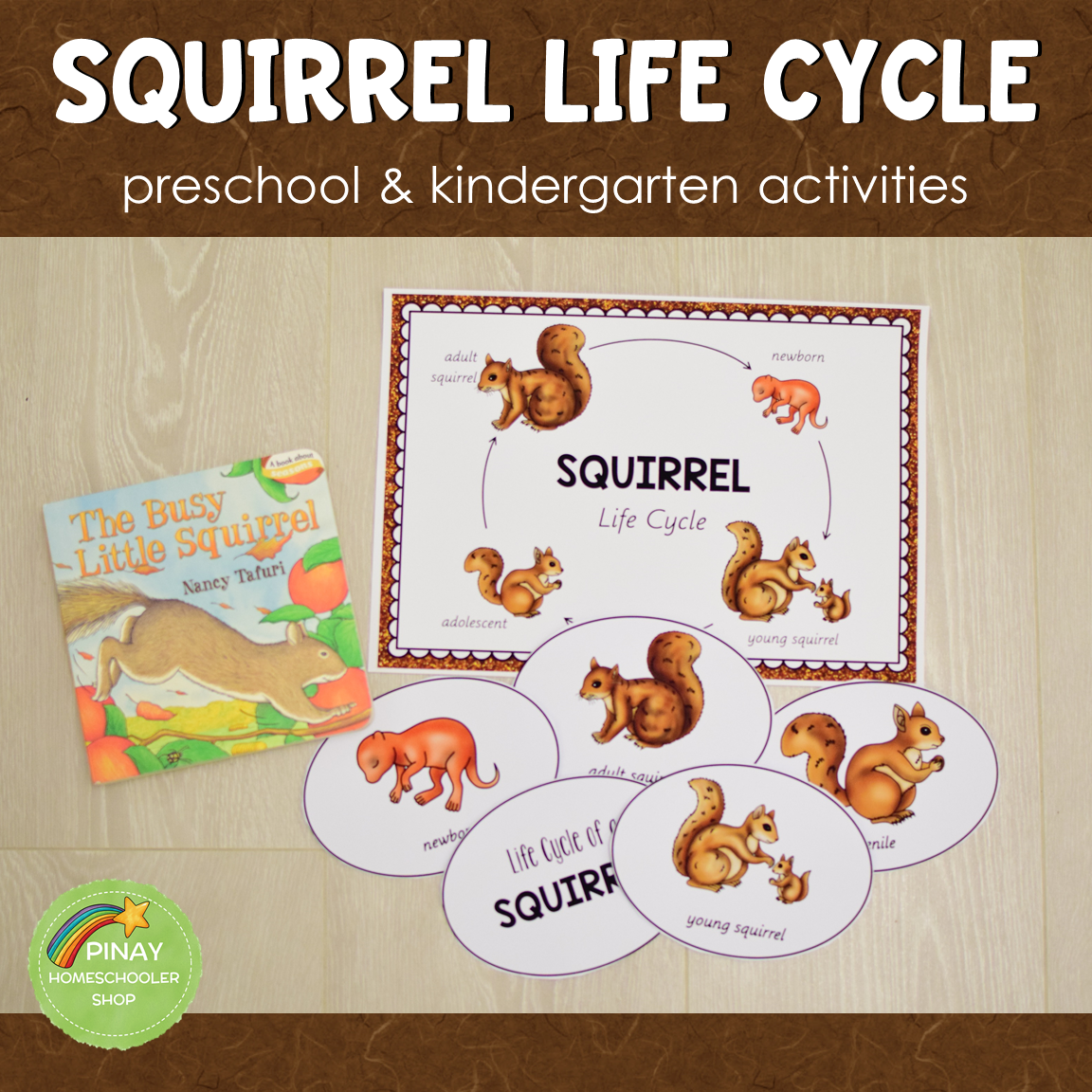 Squirrel Life Cycle Montessori Inspired
