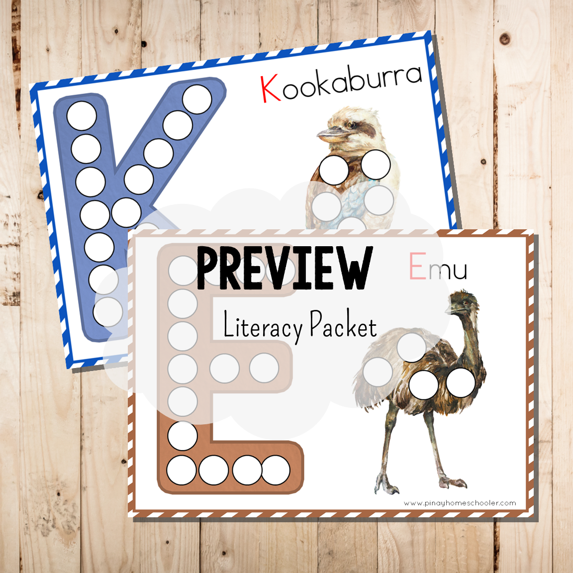 Oceania Australia Animals Literacy Packet