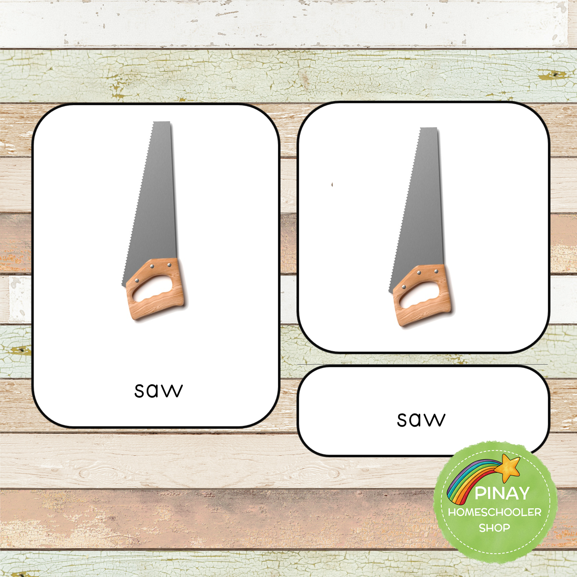 Montessori Tools Toob 3 Part Cards [EDITABLE]
