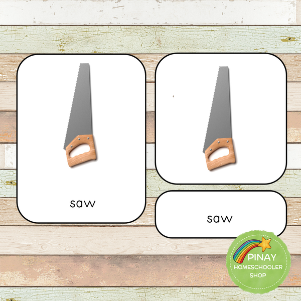 Montessori Tools Toob 3 Part Cards [EDITABLE]