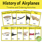History of Airplanes - Timeline and Ordering Activities