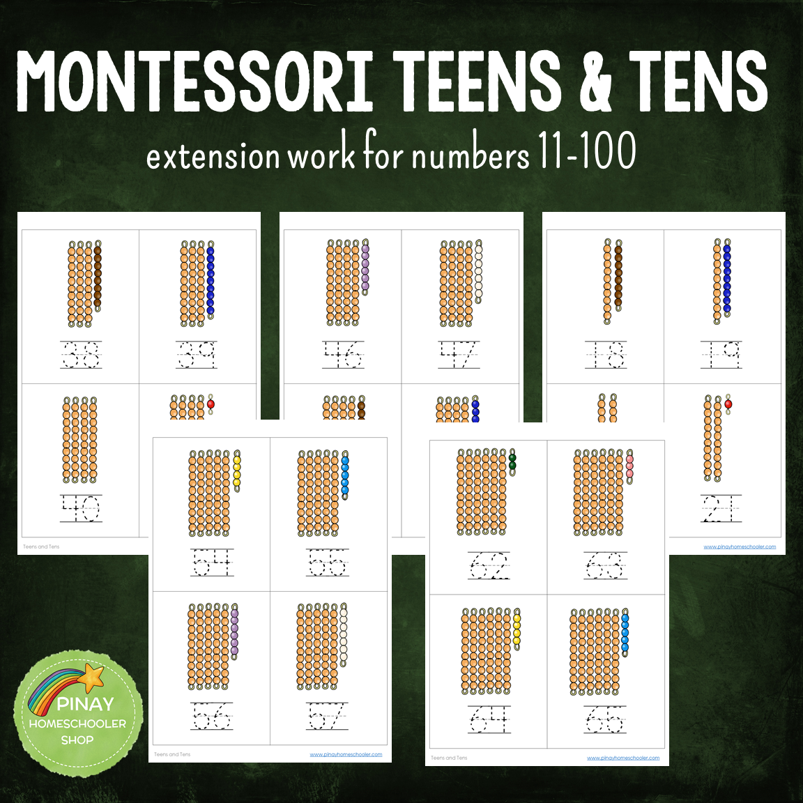Montessori Teens and Tens Extension Work – Pinay Homeschooler Shop montessori-teens-and-tens-extension-work-pinay-homeschooler-shop