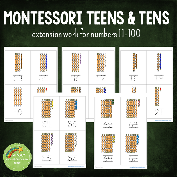Montessori Teens and Tens Extension Work