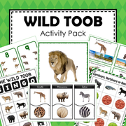 Safari Toob Wild Animals Preschool Kindergarten Learning Pack