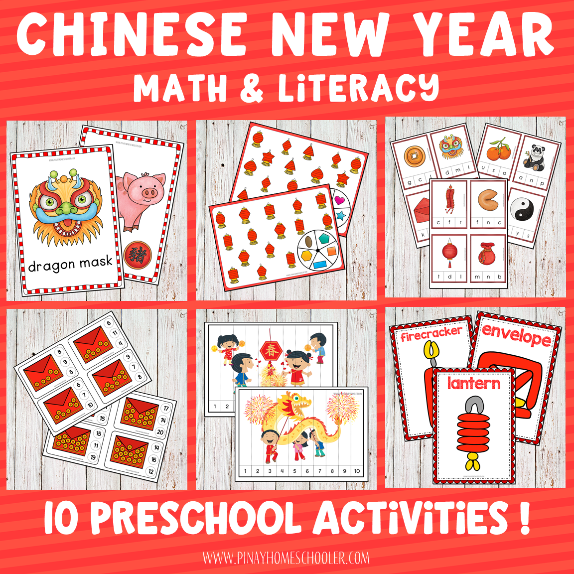 Chinese New Year Preschool and Kindergarten Mini Unit Activities
