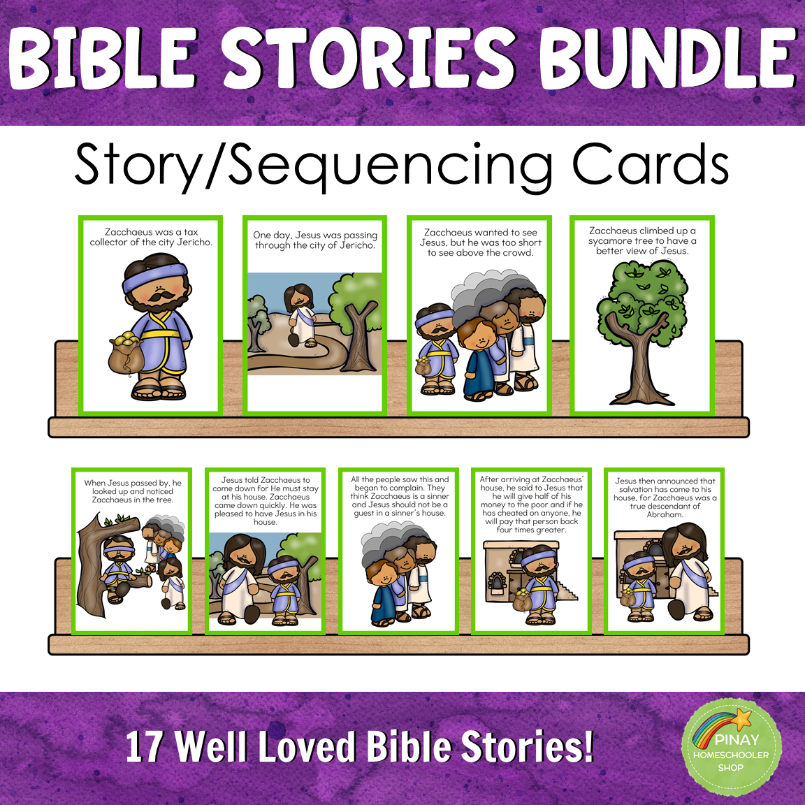 Bible Stories Sequencing BUNDLE Set 2