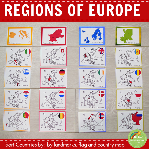 Regions of Europe Learning Packet