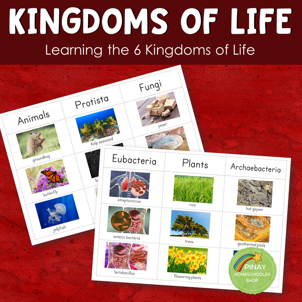 Montessori 6 Kingdoms of Life Learning Pack