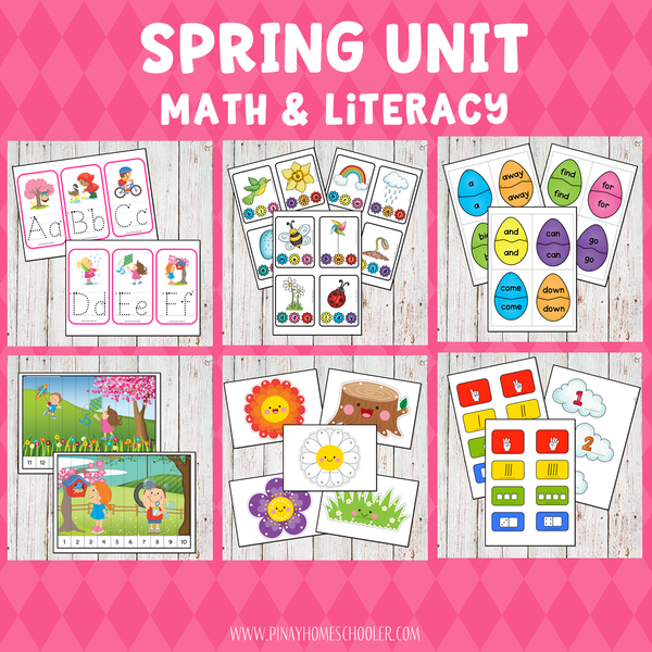 Spring Preschool Math and Literacy Pack