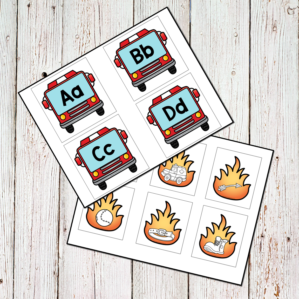 Fire Prevention Safety Preschool Math and Literacy Centers