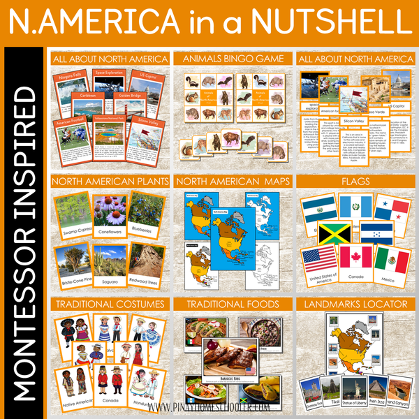 North America in a Nutshell - Montessori Continent Study