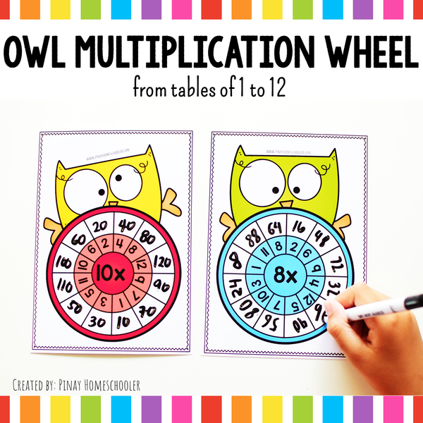 Owl Multiplication Wheel