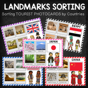 Landmarks Photocards Sorting Activity (by Countries)
