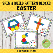 Easter Pattern Blocks Spin and Build