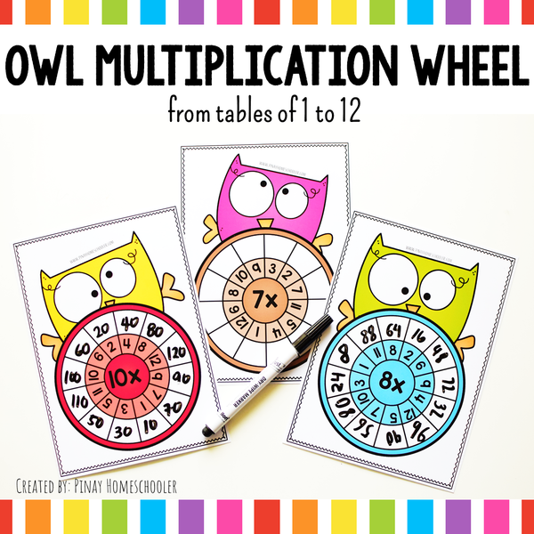 Owl Multiplication Wheel