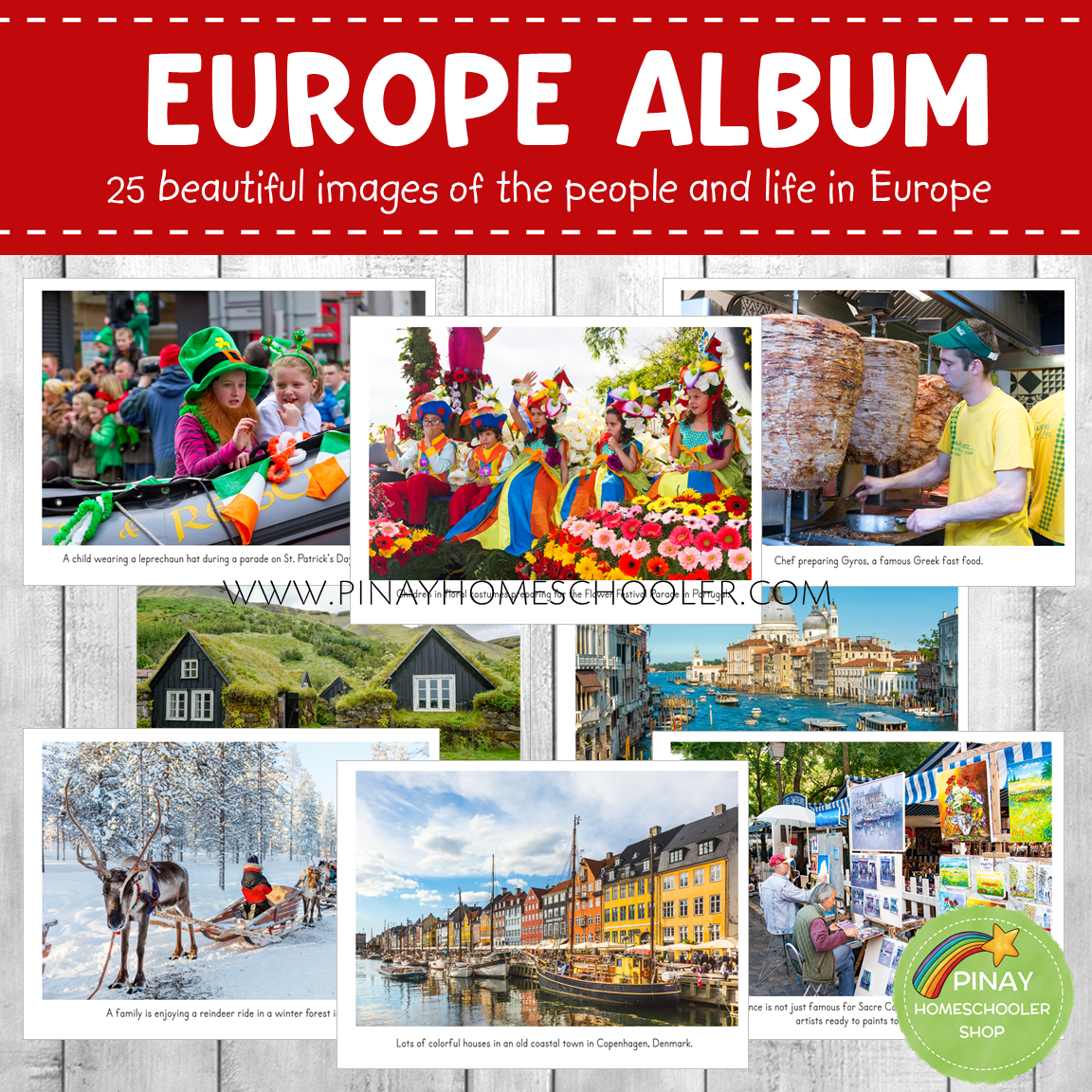 Europe Montessori Geography Folder - Photos