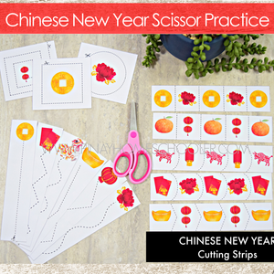 Chinese New Year Scissor Skills Cutting Strips