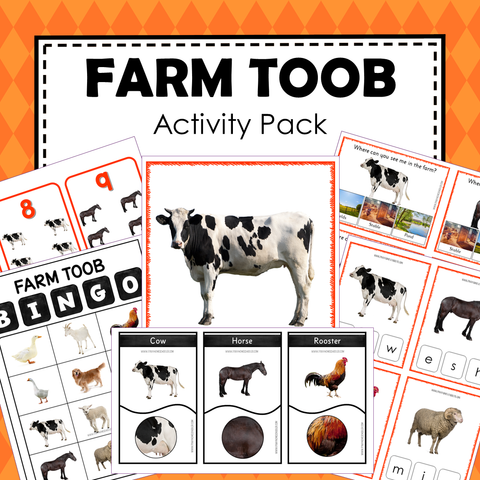 Safari Toob Farm Preschool Kindergarten Activity Pack
