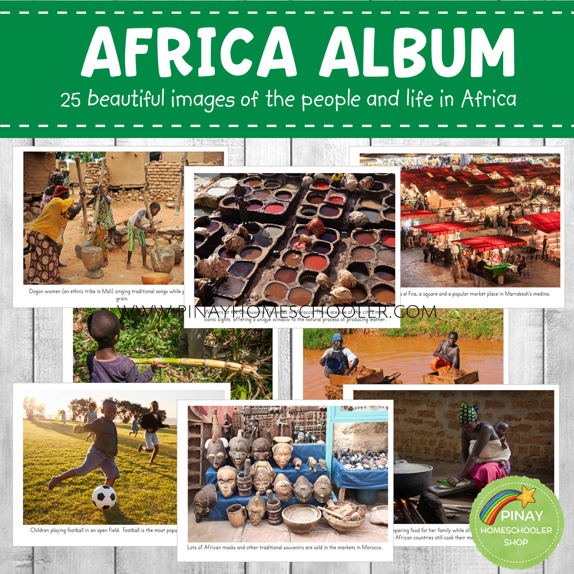 Africa Montessori Geography Folder - Photos
