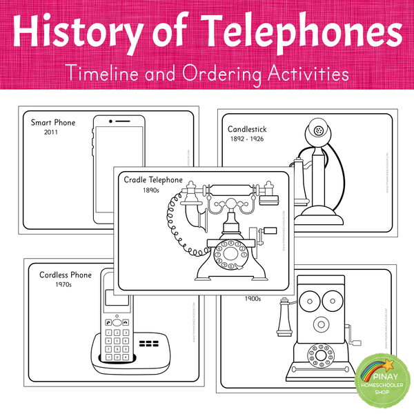 History of Telephones - Timeline and Ordering Activities