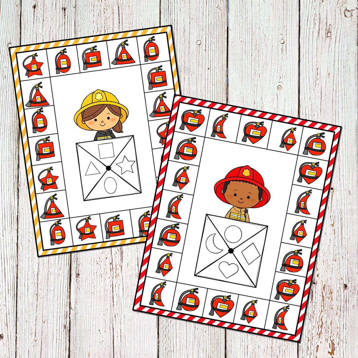 Fire Prevention Safety Preschool Math and Literacy Centers