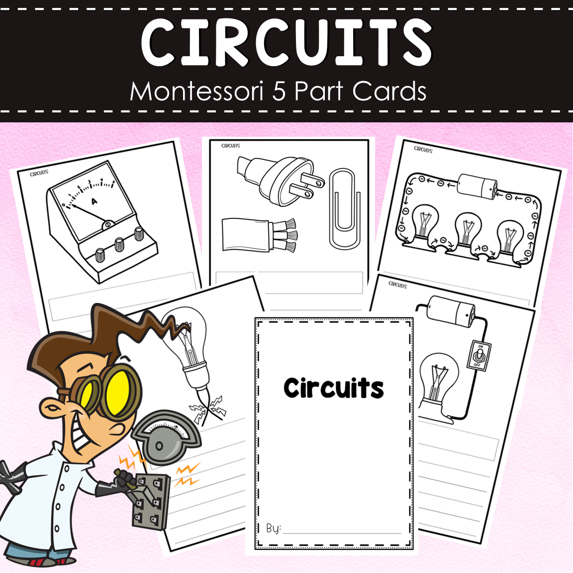 Circuits  Montessori Cards - Parallel, Series Circuits, Conductors, Insulators