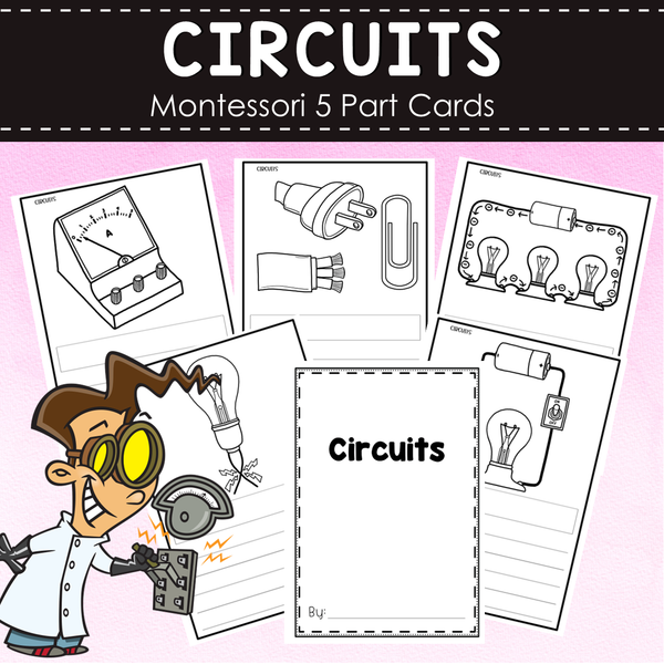 Circuits  Montessori Cards - Parallel, Series Circuits, Conductors, Insulators