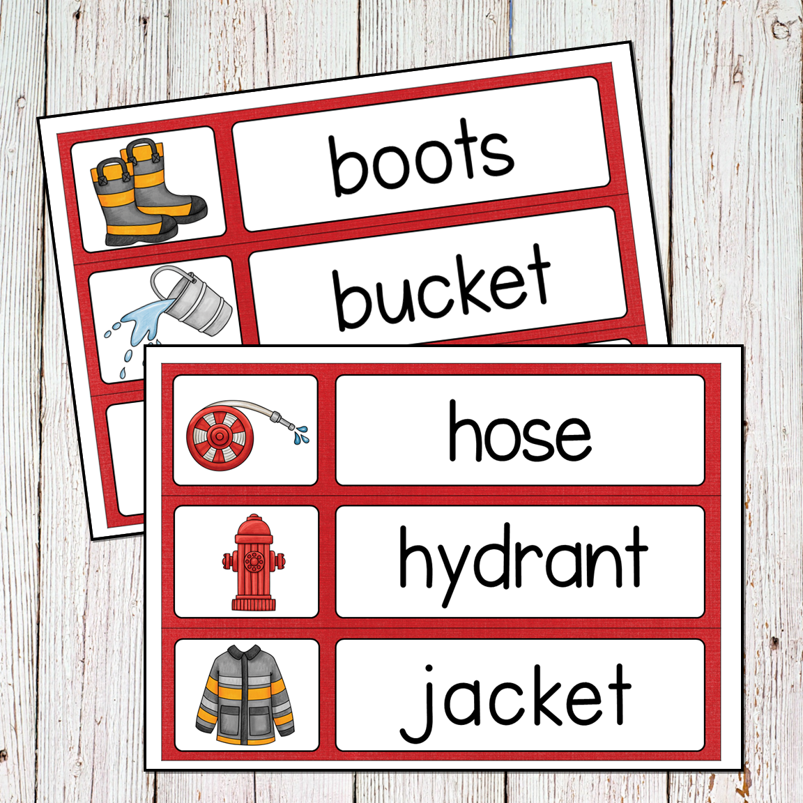 Fire Prevention Safety Preschool Math and Literacy Centers