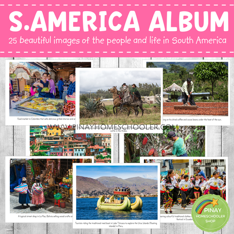 South America Montessori Geography Folder - Photos
