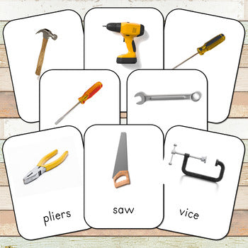 Montessori Tools Toob 3 Part Cards [EDITABLE]