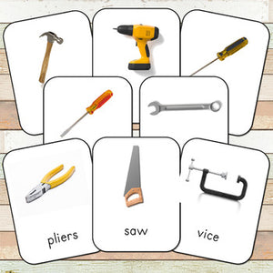 Montessori Tools Toob 3 Part Cards [EDITABLE]